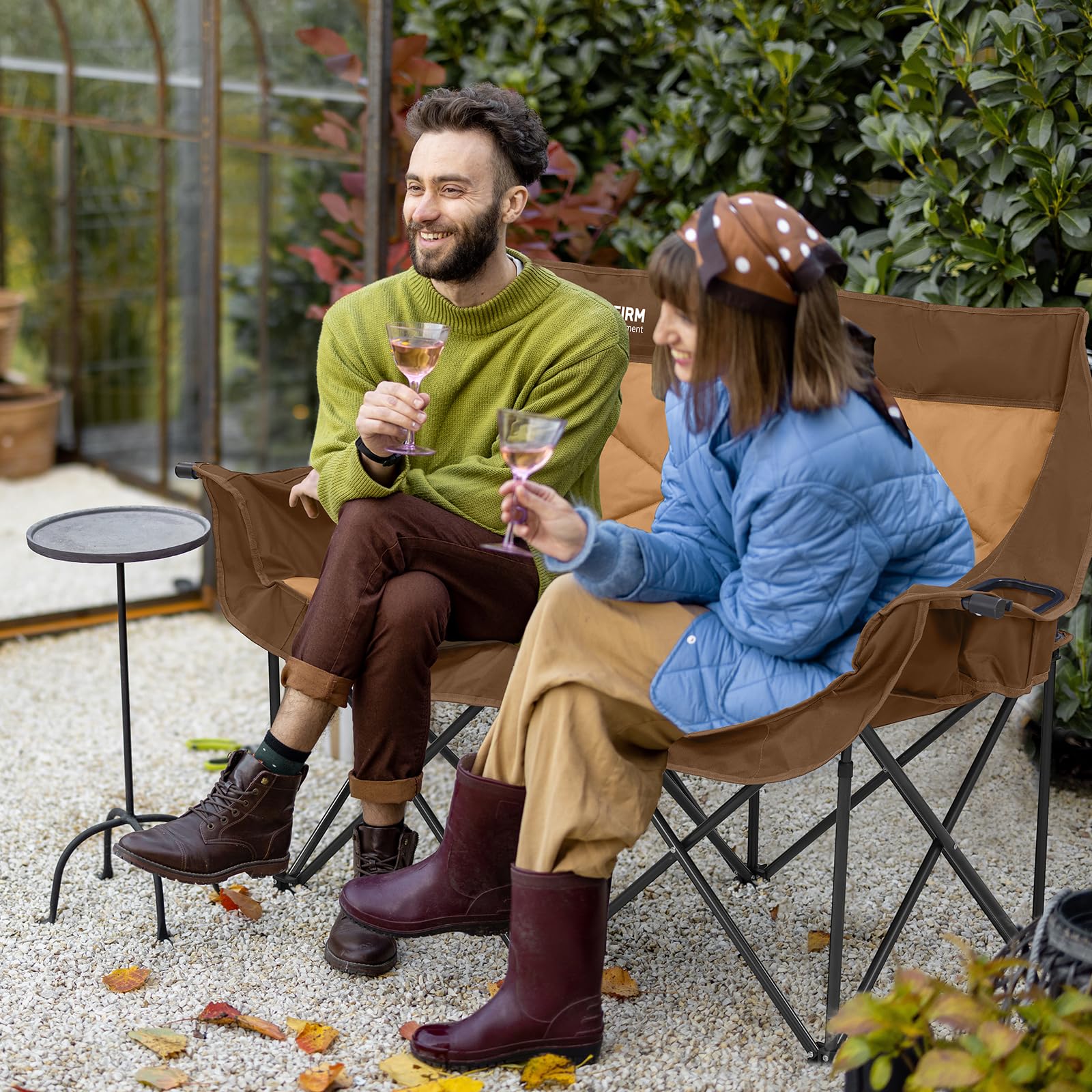 Amazon.co.jp: キャンプ チェア 2人掛け折りたたみ椅子キャンプ 椅子耐